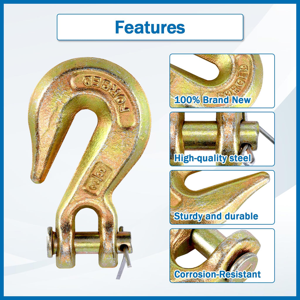 3/8 Inch Grade 70 Clevis Grab Hooks J762664