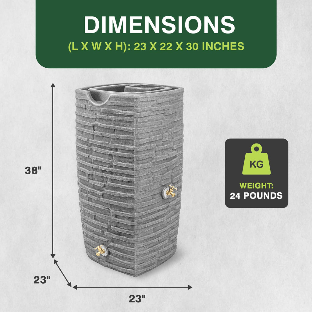 50 Gallon Rain Water Collection Barrel J227316