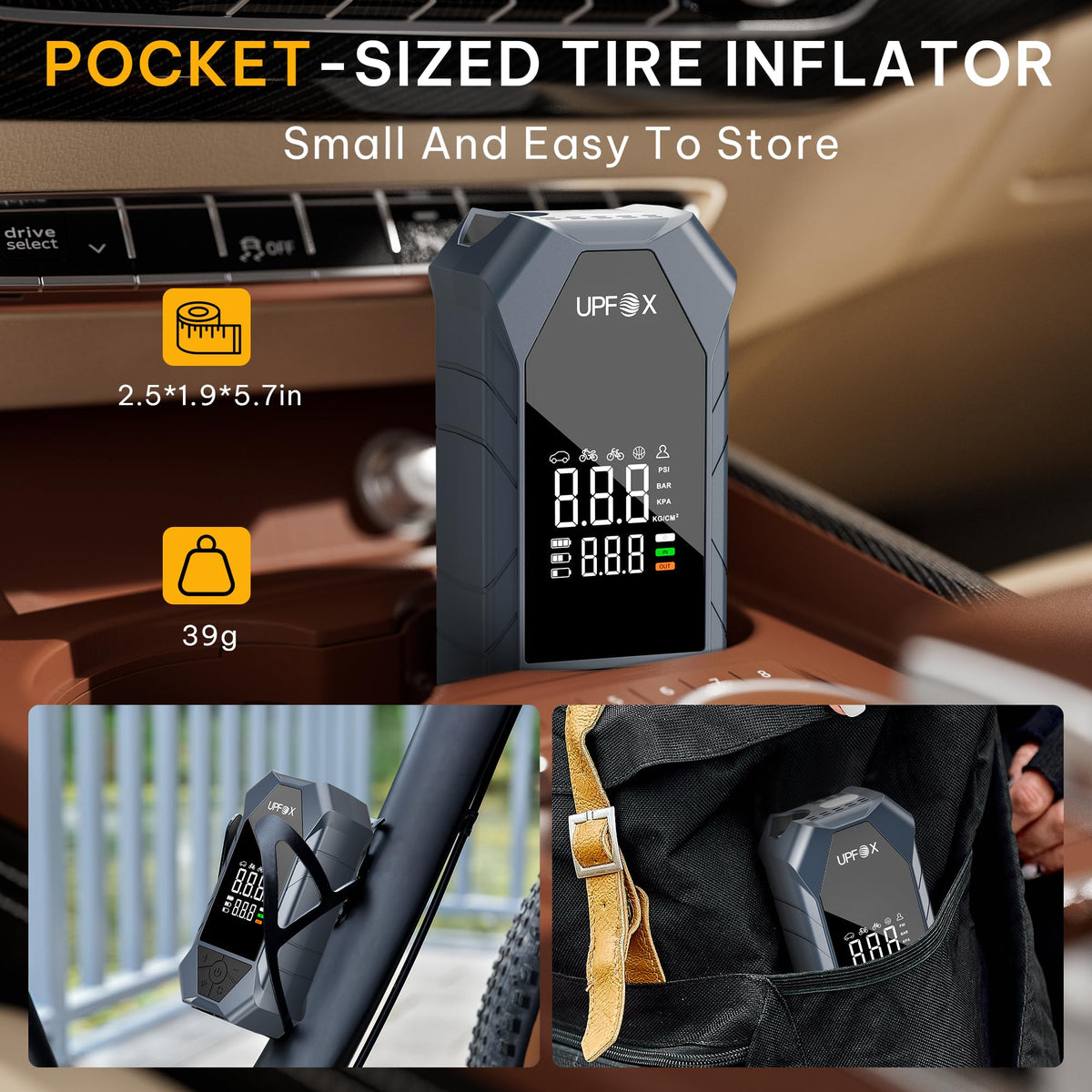 Portable Air Compressor 150PSI Digital Tire Inflator T322