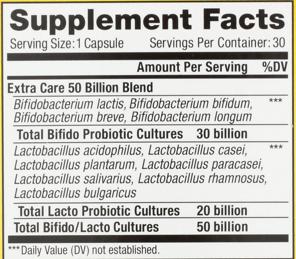 50 Billion CFU Digestive Probiotic B76417
