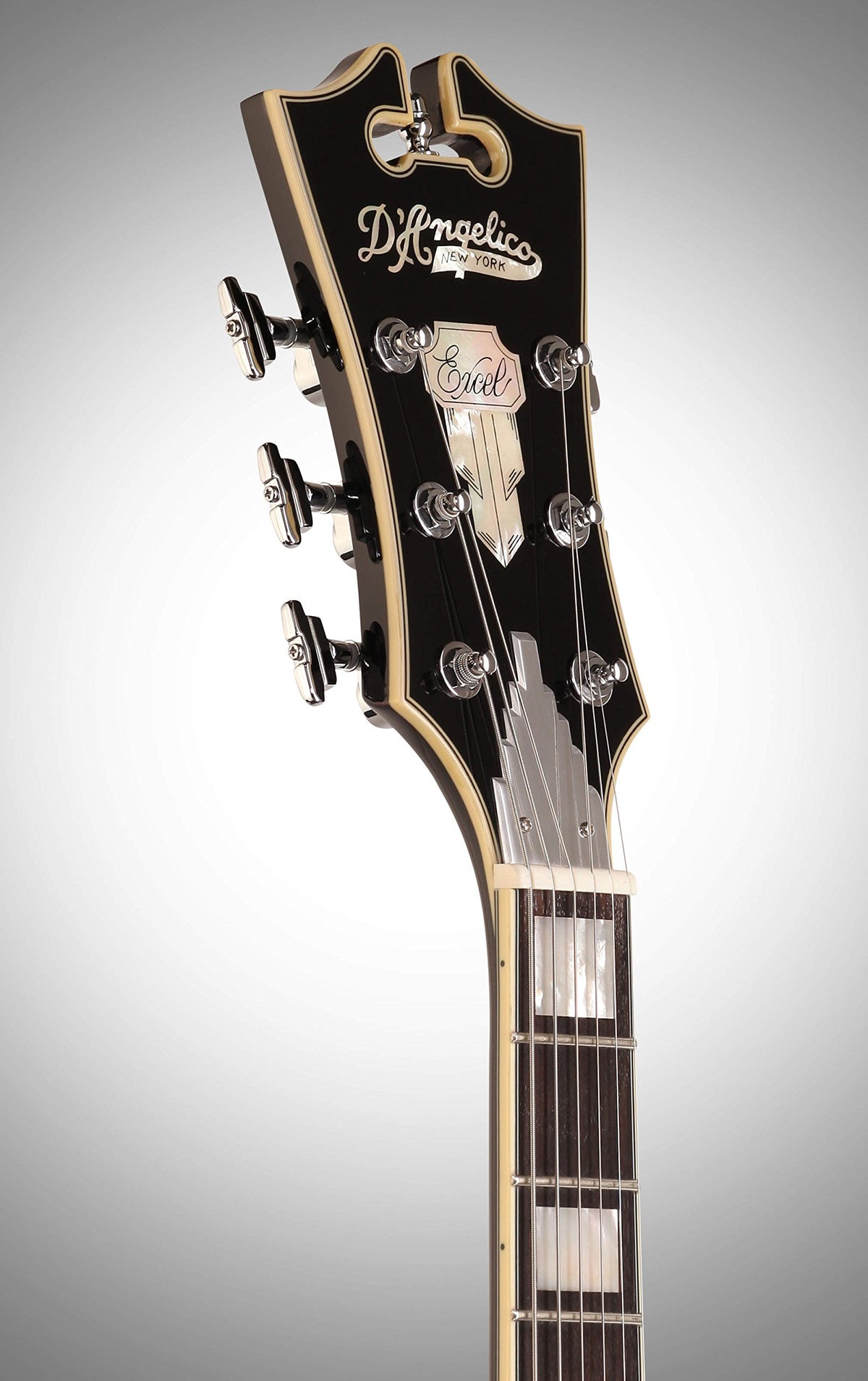Black Archtop Hollowbody Electric Guitar E24309