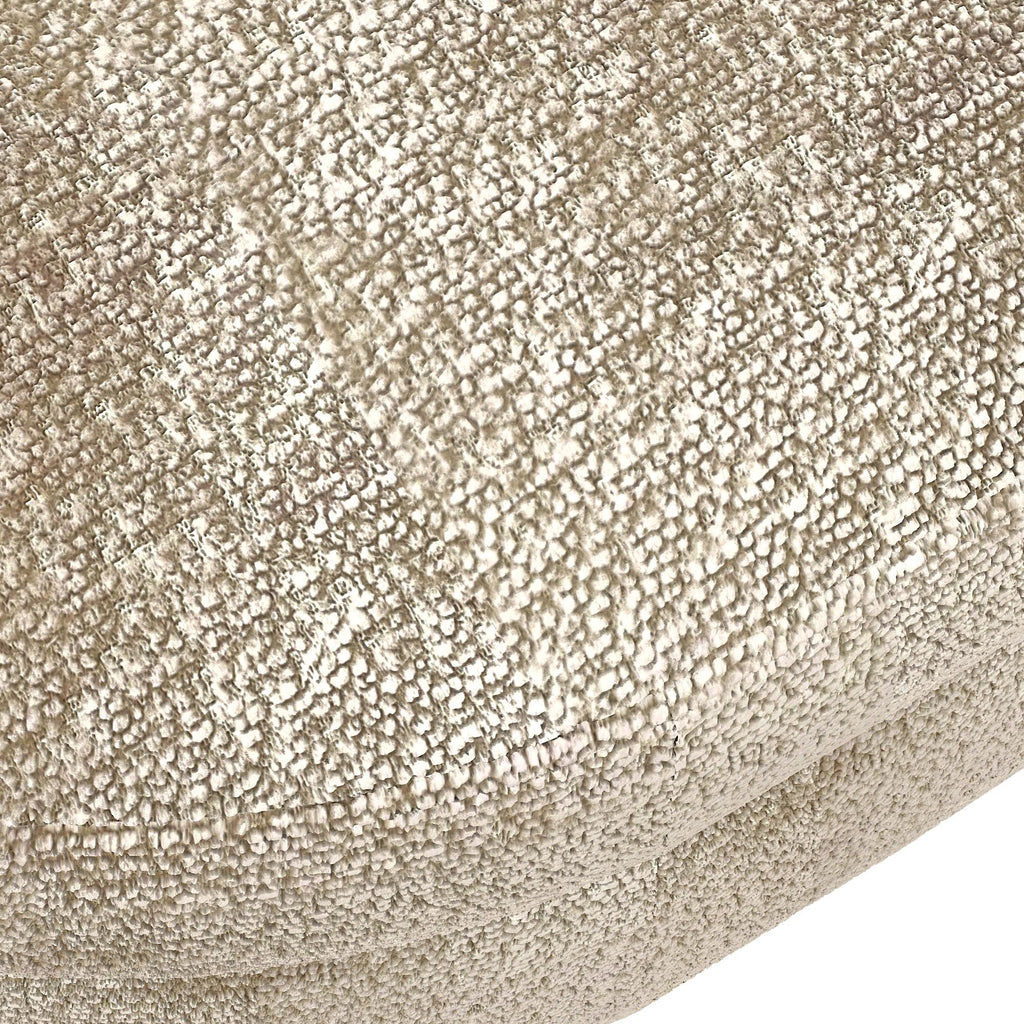 Oval Storage Bench with Rubber Wood Legs Gray U636