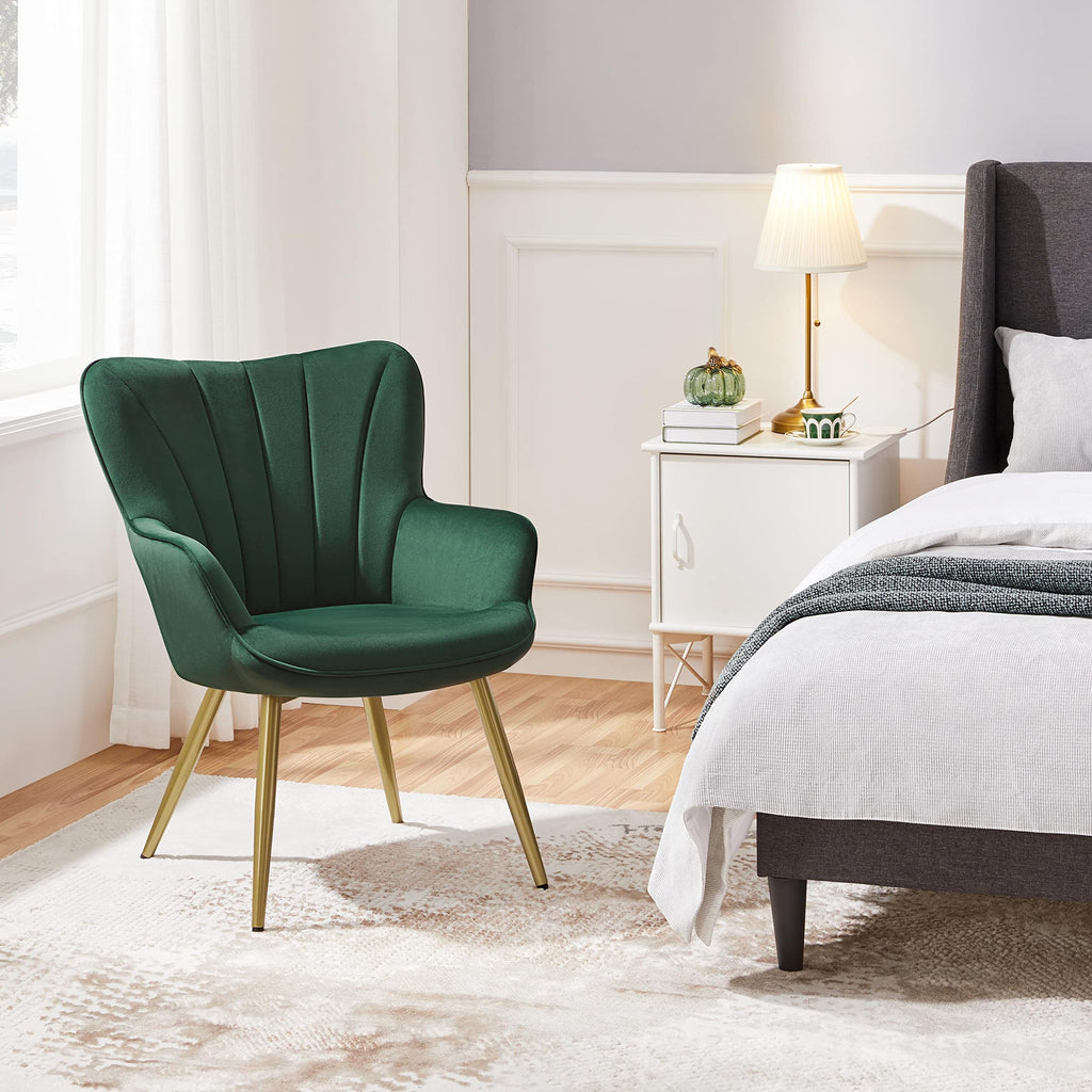 Green Upholstered Accent Chairs Set of 2 E9300