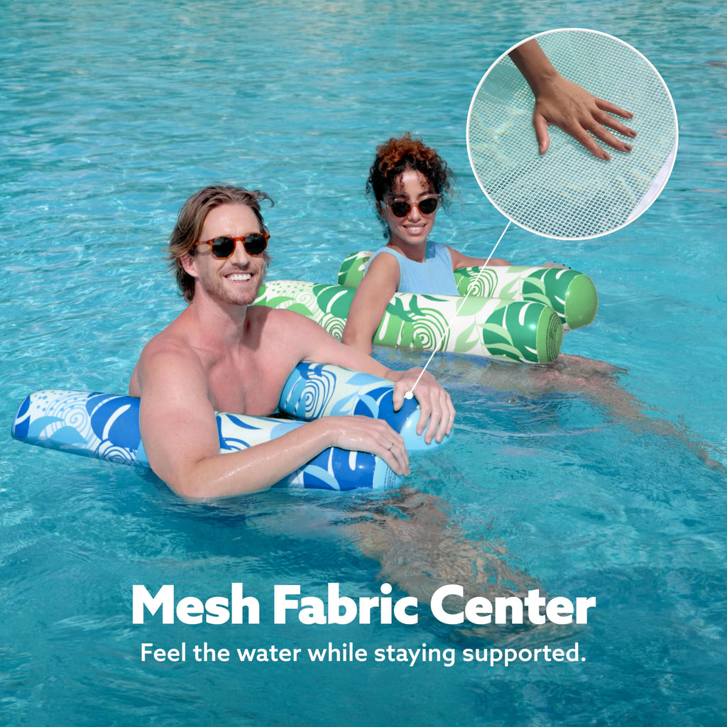2 Packs Inflatable Pool Floats PVC Water Hammock Lounge S803