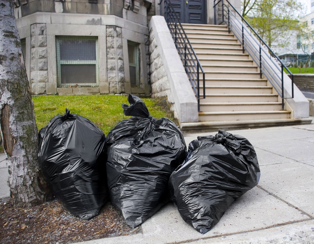 95-96 Gallon Black Heavy Duty Trash Bags with Ties U519932