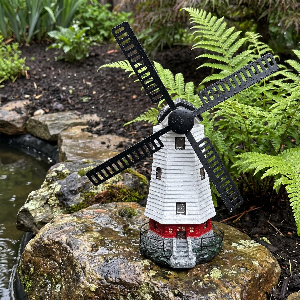 Solar Powered Lighthouse Statue 13 inch C211