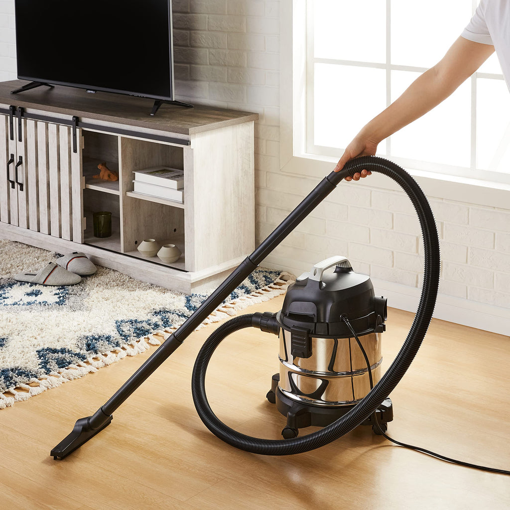 Wet Dry Shop Vacuum Cleaner 4 Gallon Stainless Steel T1842