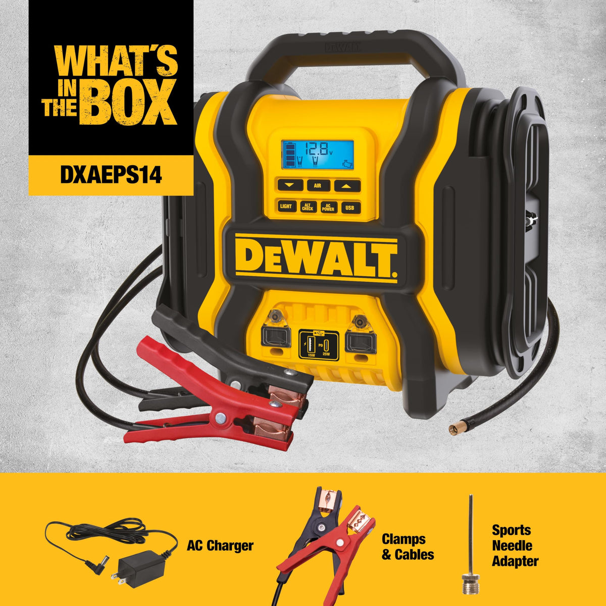 2000 Peak Amp Jump Starter with 120 PSI Air Inflator T9425