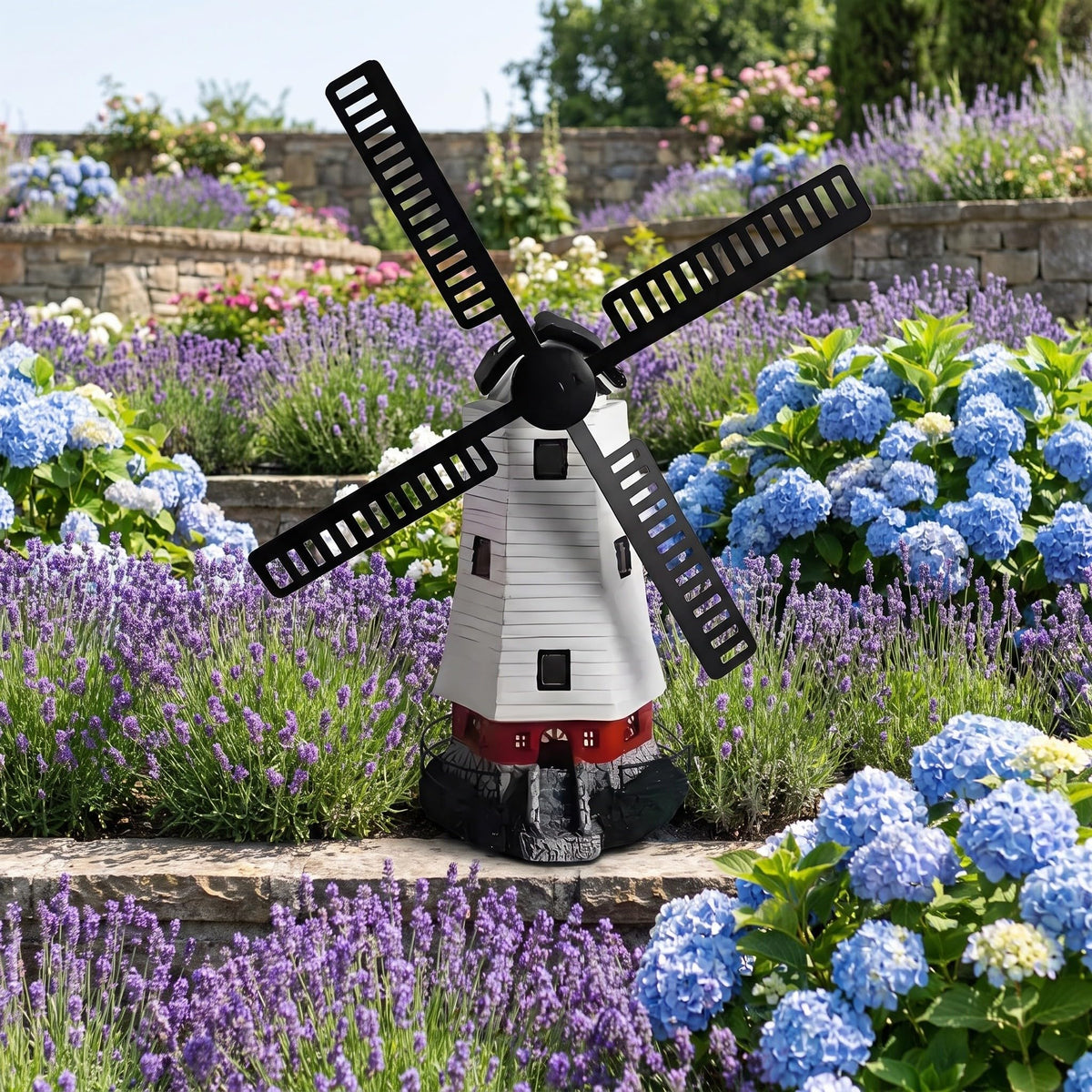 Solar Powered Lighthouse Statue 13 inch C211